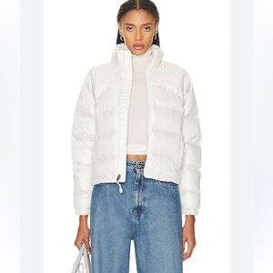NWT THE NORTH FACE Womens 2000 Retro Nuptse Puffer Coat Gardenia White Jacket XL